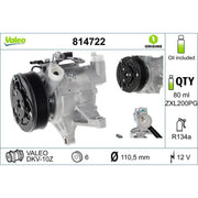 Valeo Air Conditioning Compressor 814722