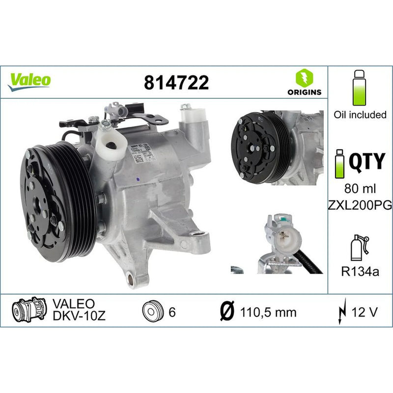 Valeo Air Conditioning Compressor 814722