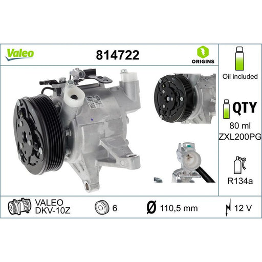 Valeo Air Conditioning Compressor 814722