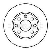 Borg & Beck Front Brake Vented Discs & Pads fits Chevrolet Spark 2010 on 1.0 1.2