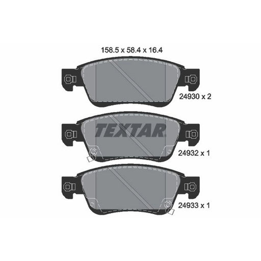 Textar Front Brake Pad Set 2493001