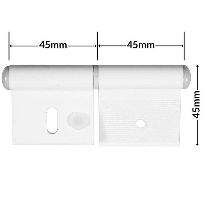 Hinge White (C10) for Caravan/Motorhomes Nova - Dynamic Drive