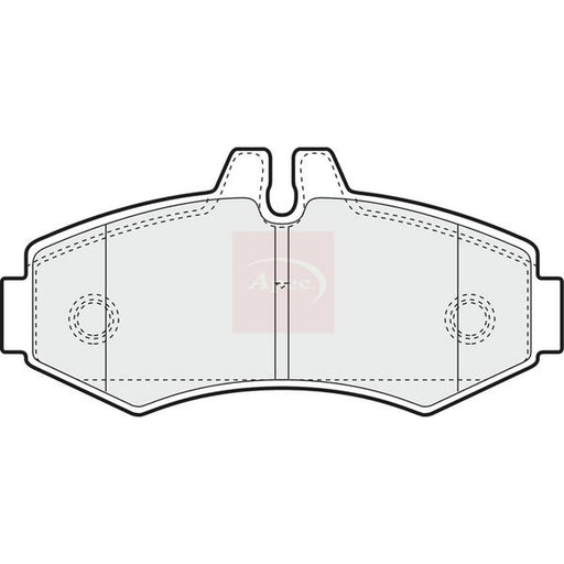 Apec Front Brake Pad Set fits Mercedes-Benz V-Class 1996-2003