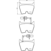 Brembo 8 x Front Brake Pad Set fits Audi A6 C5 2002-2005