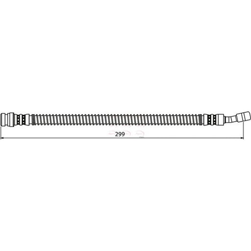 Apec Brake Hydraulic Hose Line Front HOS4005