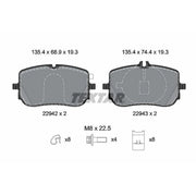 Textar Front Brake Pad Set 2294201