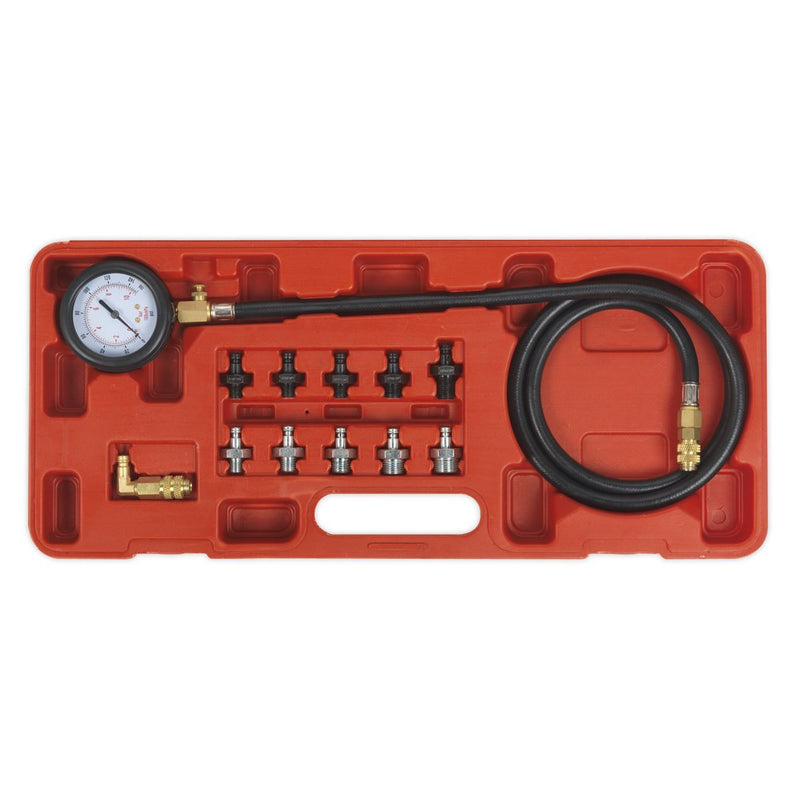 Sealey Oil Pressure Test Kit 12pc VSE203 Sealey - Dynamic Drive
