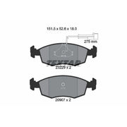 Textar Brake Pad Set 2322901