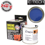 E-Tech - BLUE Heat Resistant Engine Enamel Paint 250ml - Brush On High Temp E-Tech - Dynamic Drive