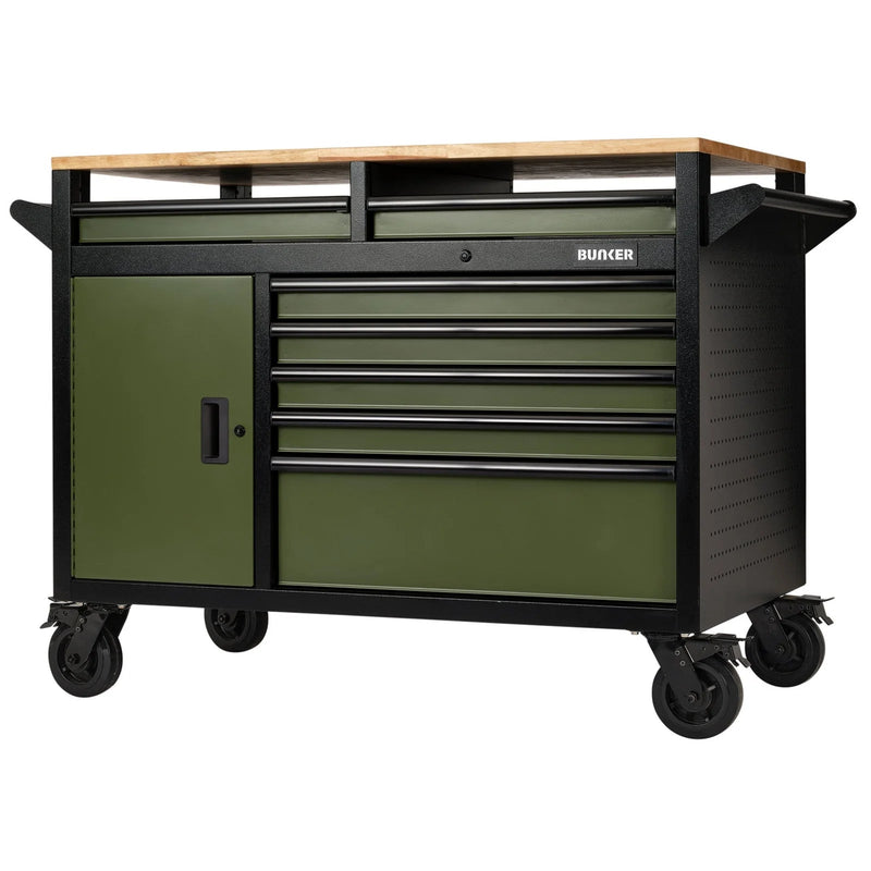 Draper BUNKER 14 Drawer Multi-Functional Workbench Roller Tool Cabinet, 48" - image 1