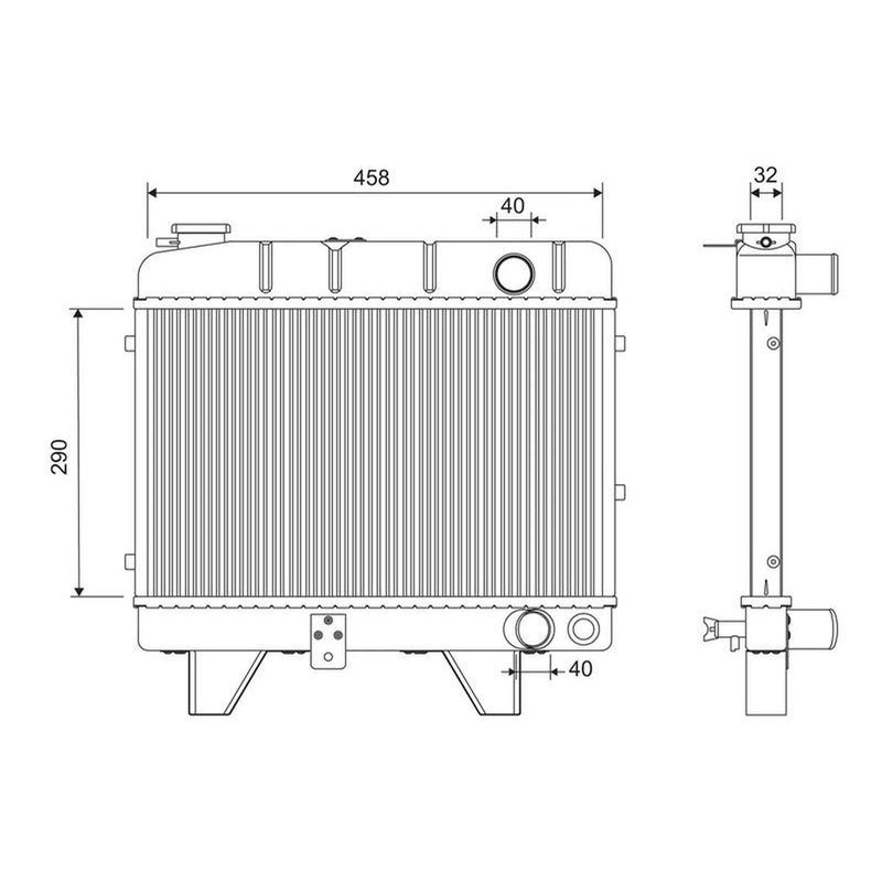 Valeo Engine Radiator 810881