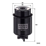 MANN-FILTER Fuel Filter Element fits New Holland Tm 2002-2007