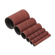 Draper Assorted Aluminium Oxide Sanding Sleeves, 115mm, 80 Grit (Pack of 6) - image 1