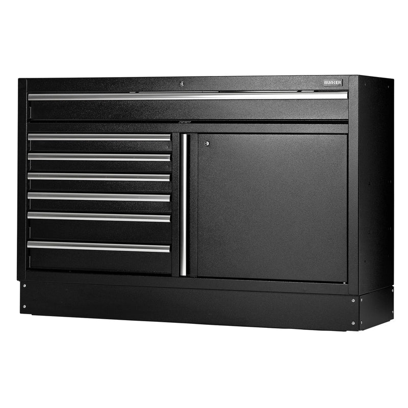 BUNKER Modular Floor Cabinet, 7 Drawer, 1360mm - MS400-7BU54 - image 1