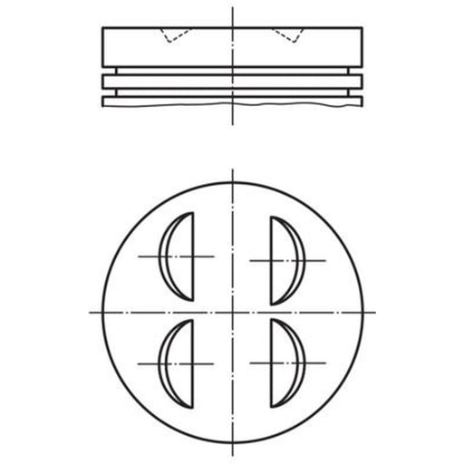 Mahle Piston Cylinder Bore = 95mm fits Mercedes-Benz 190 1984-1988 2.3 201.034
