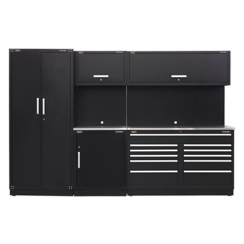 Sealey Premier Premier Storage System with Stainless Worktop 3.3m APMSCOMBO2SS Sealey Premier - Dynamic Drive