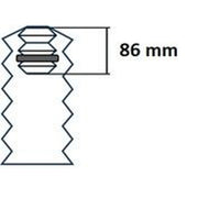 KYB 2 x Front Dust Cover Kit fits Audi A3 2012-2022 1.0 1.2 1.4 1.5 1.6 1.8