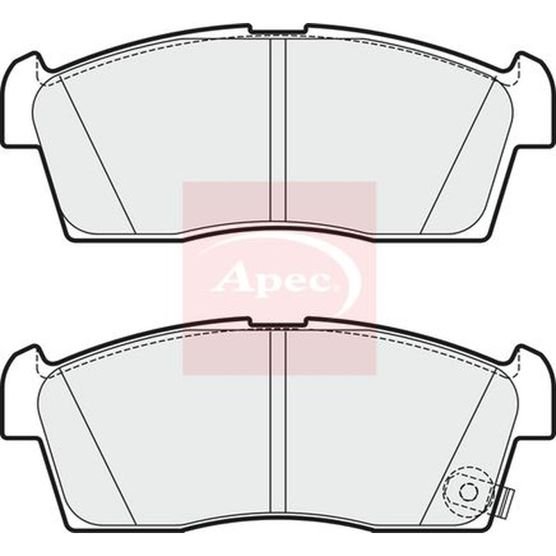 Apec Front Brake Pad Set fits Citroën C-Zero 2010-2011