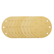 Draper Gold Sanding Discs with Hook & Loop, 150mm, 120 Grit, 15 Dust Extraction - image 1
