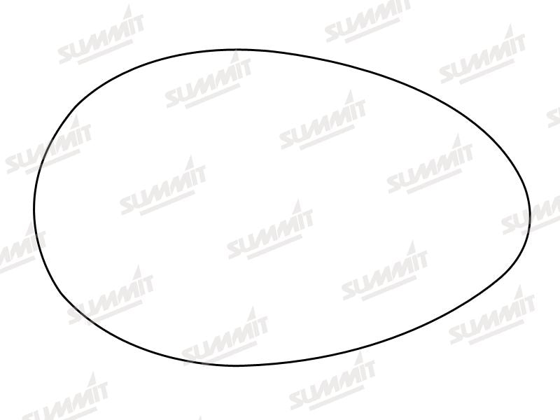 Summit Heated Base Plate With Anti-Dazzle Mirror Glass fits Alfa 156 96 to 07 LHS Summit - Bars 4 Cars