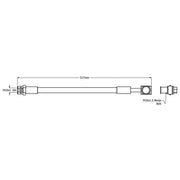 Juratek Brake Hydraulic Hose Line Rear fits Audi A4 Allroad B9 2016 on 2.0