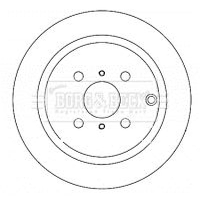 Borg & Beck Front & Rear Brake Discs & Pads fits Toyota Corolla 2001-2007