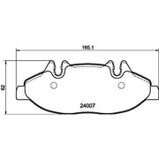 DON Front Brake Pad Set fits Mercedes-Benz Viano 2003-2007