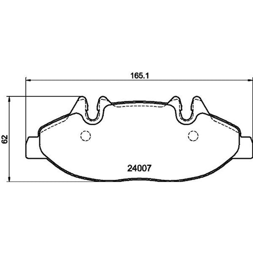 DON Front Brake Pad Set fits Mercedes-Benz Viano 2003-2007
