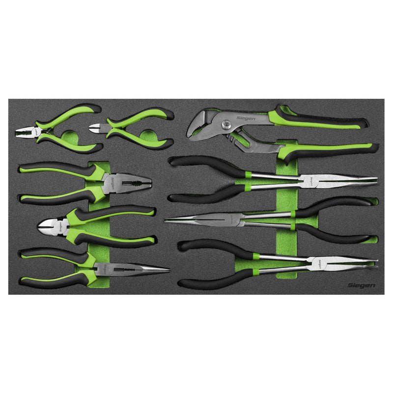 Siegen Siegen Pliers Set with Tool Tray 9pc S01277 Siegen - Dynamic Drive
