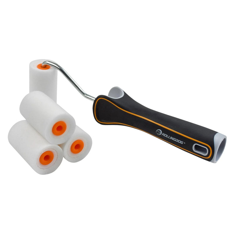 ROLLINGDOG SUPER-EDGE™ Mini High-Density Paint Roller Set, 2"/50mm (5 Piece) - image 1