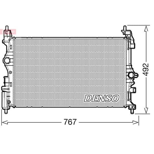 Denso Engine Radiator fits Opel Corsa E 2014 on 1.3