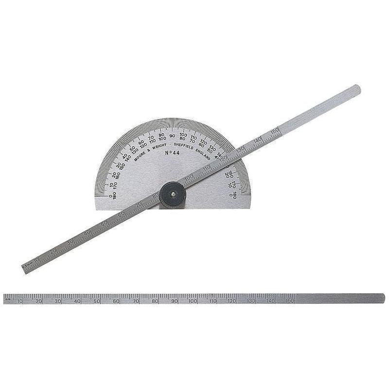 Moore & Wright Protractor Type Depth Gauge Metric 0-150mm Moore & Wright - Dynamic Drive