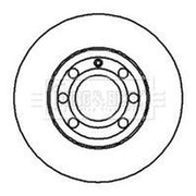 Borg & Beck Front Brake Vented Discs & Pads fits VW Lupo I 1999-2005 1.2