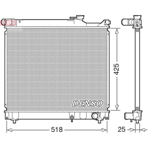 Denso Engine Radiator fits Suzuki Grand Vitara I 1998-2005 2.0