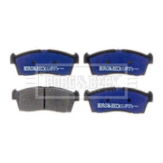 Borg & Beck Front Brake Vented Discs & Pads fits Toyota Bb II 2005-2016 1.3