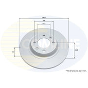 Comline Rear Brake Solid Discs & Pads fits Peugeot 308 I 2010-2014 1.6