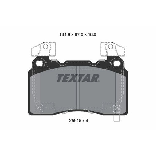Textar Front Brake Pad Set 2591503
