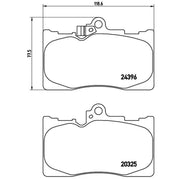 Brembo Front & Rear Pads fits Lexus Gs 2005-2011