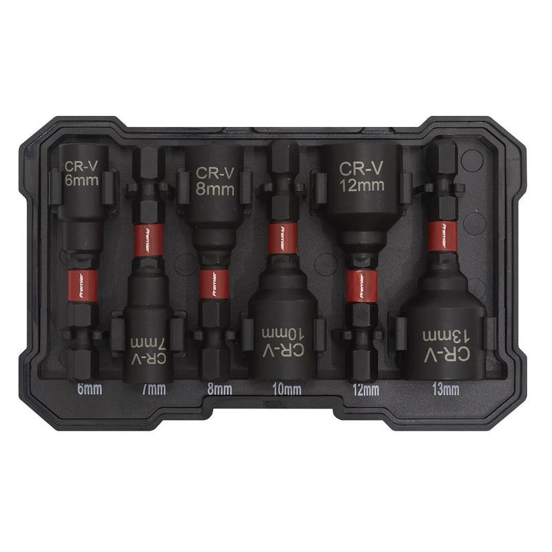 Sealey Nut Driver Set 6pc Impact Grade AK8287 Sealey - Dynamic Drive