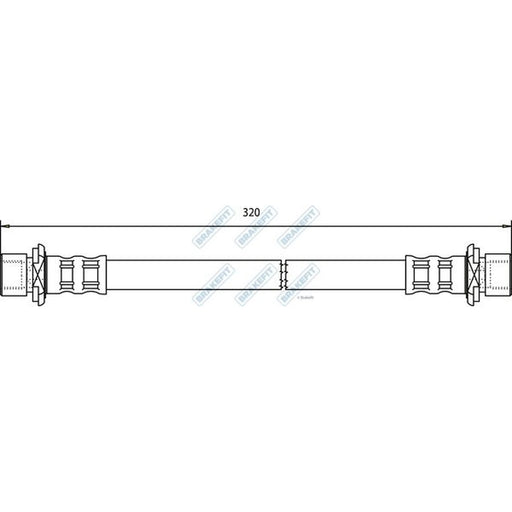 Apec Brake Hydraulic Hose Line inner BHO4250