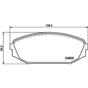 Mintex Front Brake Pad Set fits Honda Odyssey 1997-1999 2.3