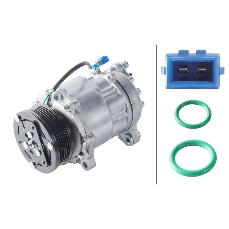 Hella Air Conditioning Compressor fits Seat Arosa 1997-2004 1.0 1.4 1.7