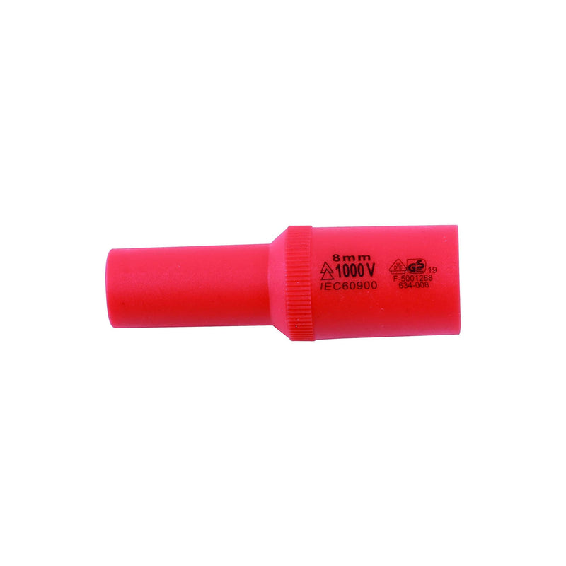 Laser Insulated Deep Magnetic Socket 3/8"D 10mm 7563 Laser - Dynamic Drive