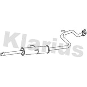 Klarius Box With Centre Pipe Centre fits Toyota Verso S 2010-2016 1.33