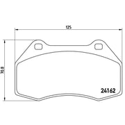 Brembo 4 x Front Brake Pad Set fits Alpine A110 II 2017-2024 1.8