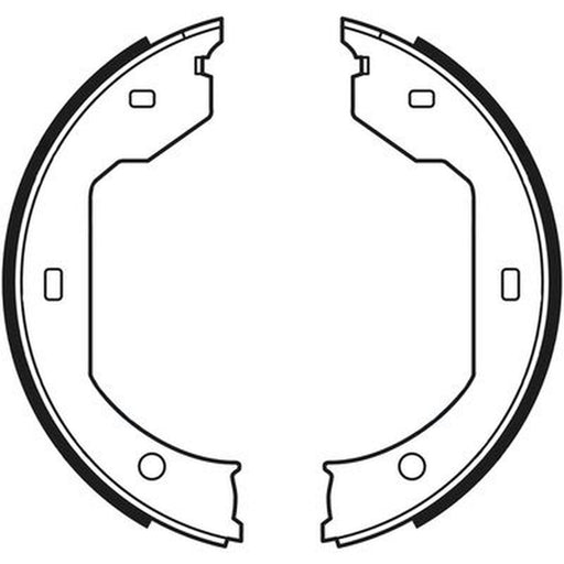 Abtex Brake Shoe Set Axle Kit fits BMW 3 2000-2006