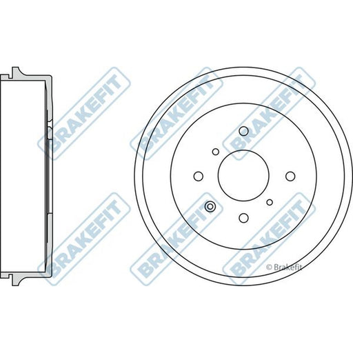 Apec Brake Drum Assembly Rear fits Citroën C1 2005-2014 1.0 1.4