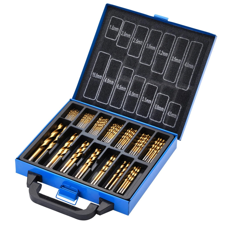 Draper HSS Titanium Nitride Coated Drill Bit Set (99 Piece) - DBTS4 - image 1