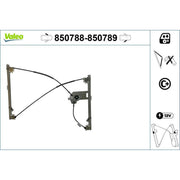 Valeo Electric Window Regulator Lifter Right Front 850789