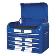 Sealey Topchest 4 Drawer Retro Style Blue with White Stripes AP28104BWS Sealey - Dynamic Drive